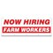 Signmission Now Hiring Farm Workers Banner Apply Inside Accepting Application Single Sided B-120-30238 - alternate 1